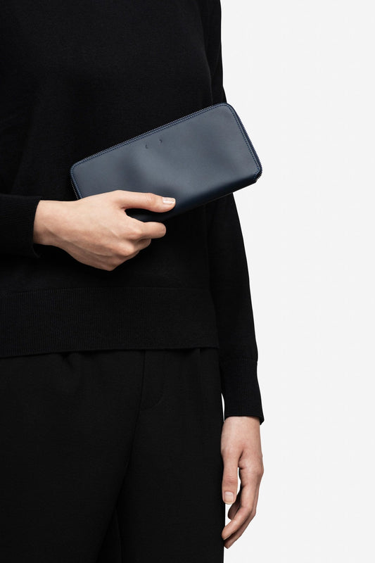 CM 46 Portemonnaie, groß Marineblau